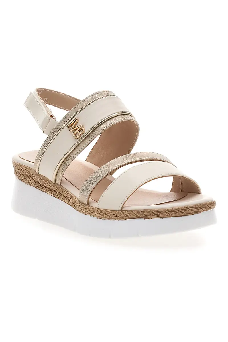 Sandali Beige Con Platform Mariella Burani 51303 miniatura 2