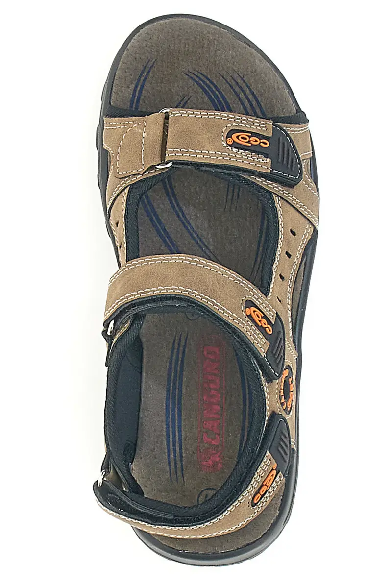 Sandali beige con strappi regolabili Canguro CA1002 da donna miniatura 3