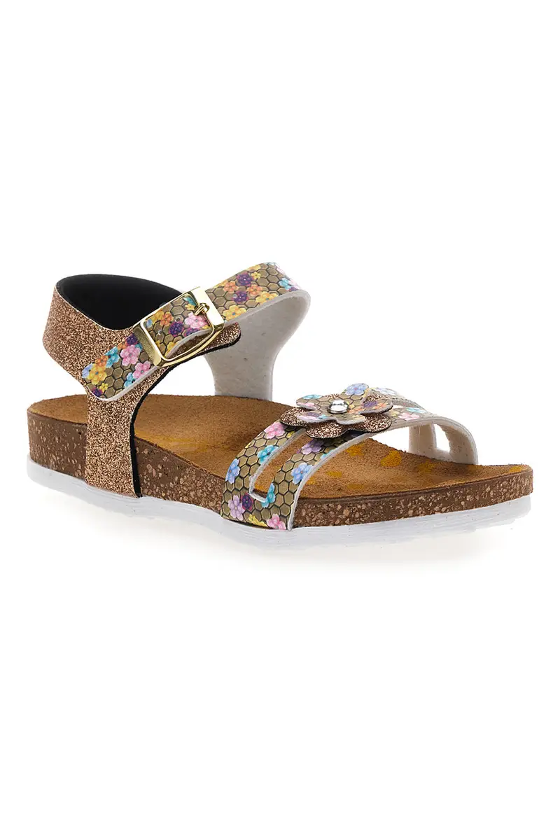 Sandali beige con strass colorati Pittarello Bio 257A007SR miniatura 2