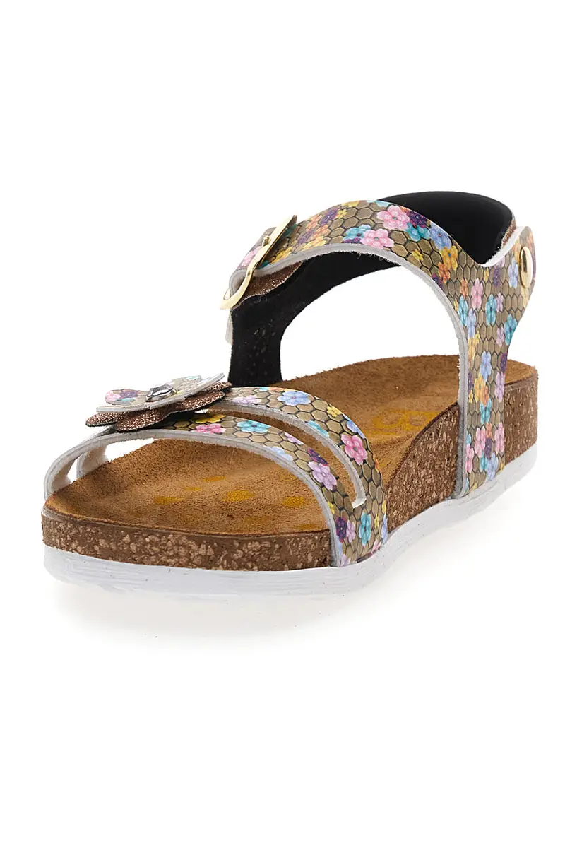 Sandali beige con strass colorati Pittarello Bio 257A007SR miniatura 3