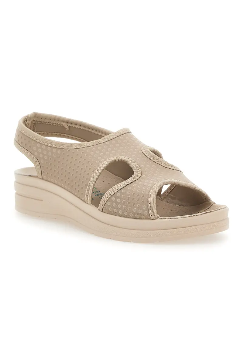 Sandali Beige con Tomaia in Vera Pelle BIO UP 721 miniatura 2