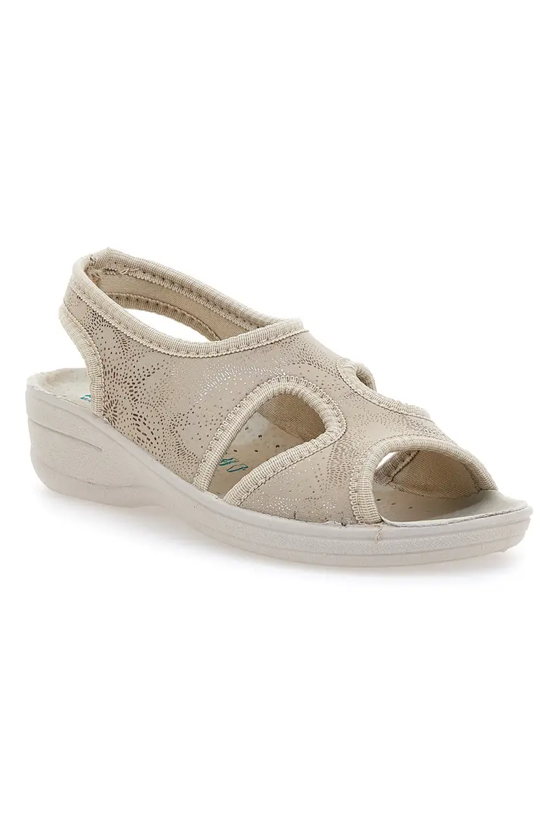 Sandali Beige Con Zeppa Bio Up 1321 miniatura 2