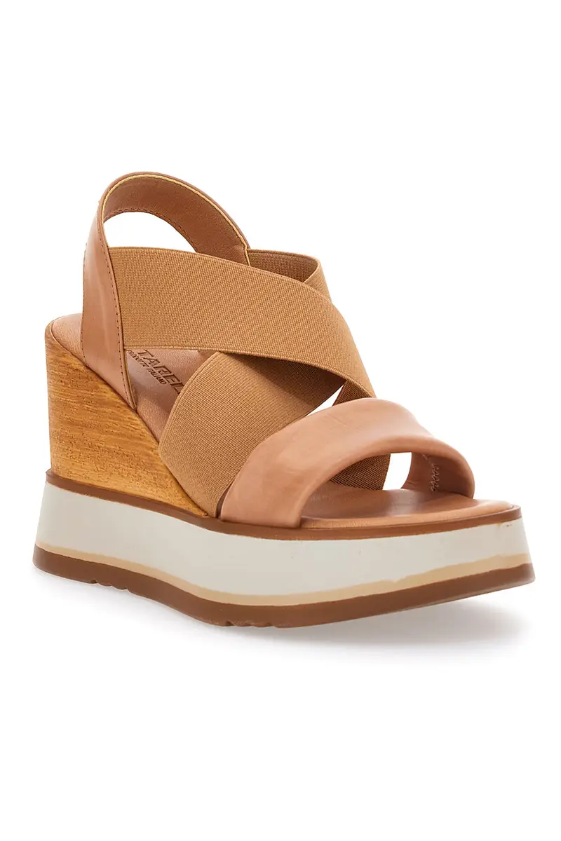 Sandali Beige Con Zeppa Pittarello 24953 miniatura 2