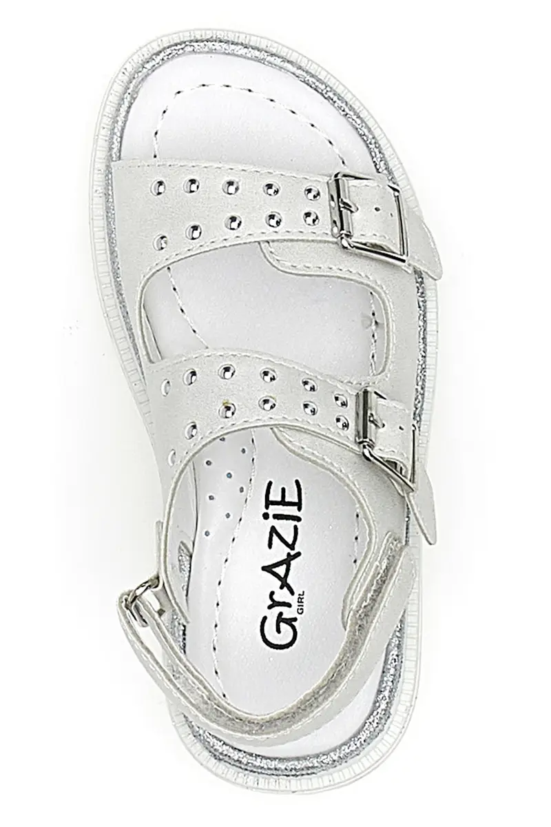 Sandali bianchi con borchie GRAZIE GIRL 229376 miniatura 3