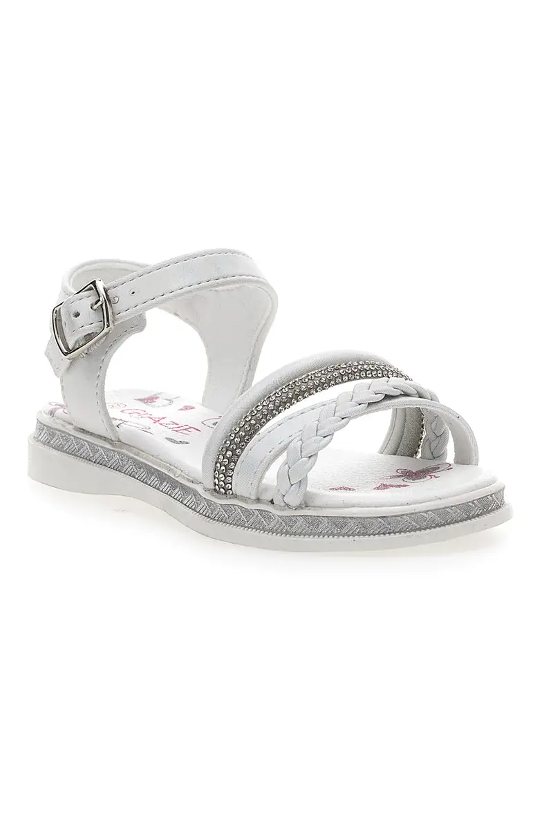 Sandali Bianchi con Cinturini e Suola Morbida GRAZIE GIRL 14327 miniatura 2