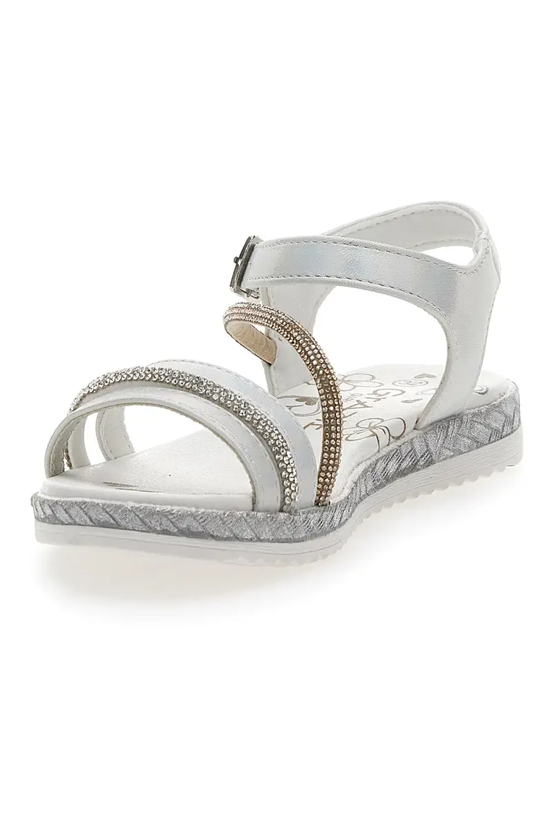 Sandali Bianchi con Cinturino Grazie Girl 14311 miniatura 3