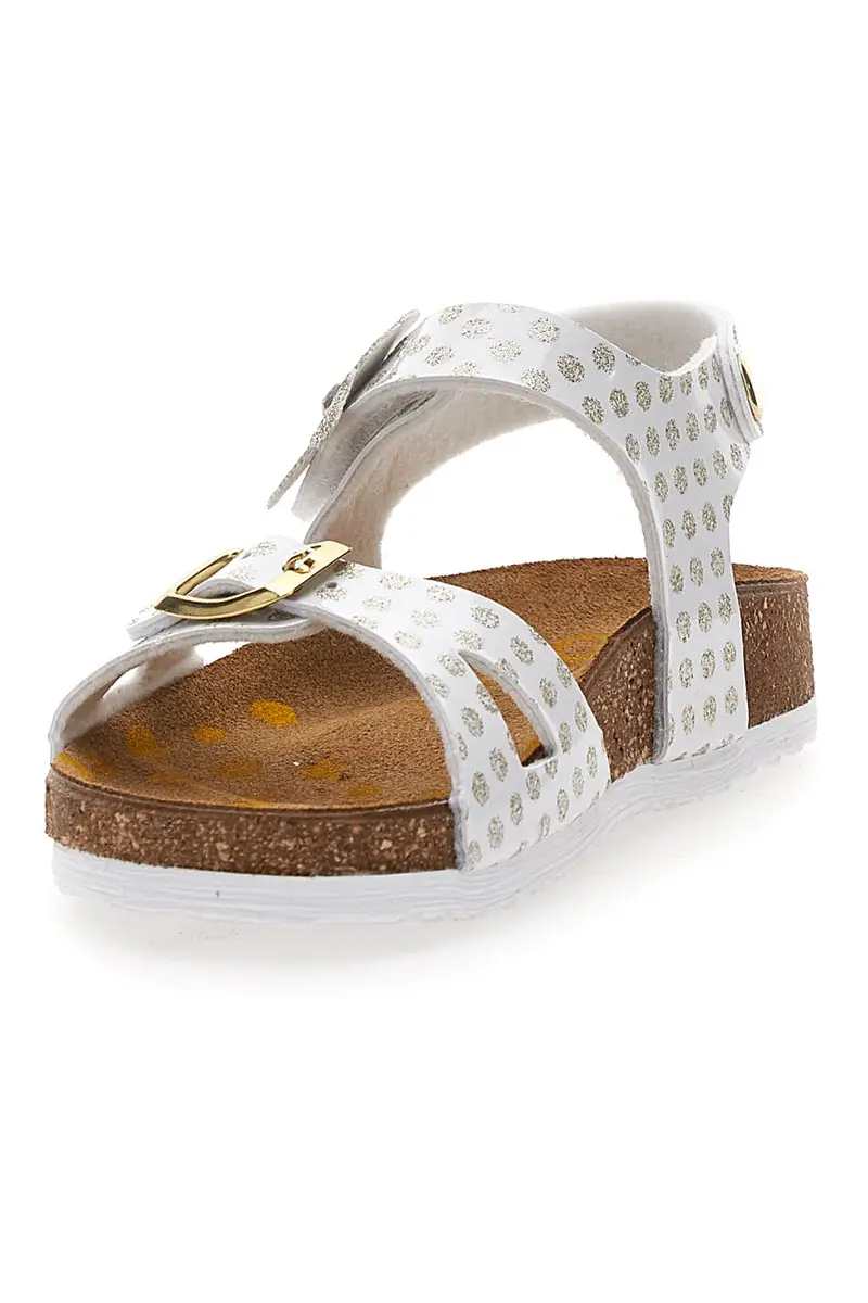 Sandali bianchi con fiore e stampa pois Pittarello Bio 257A084SR miniatura 3