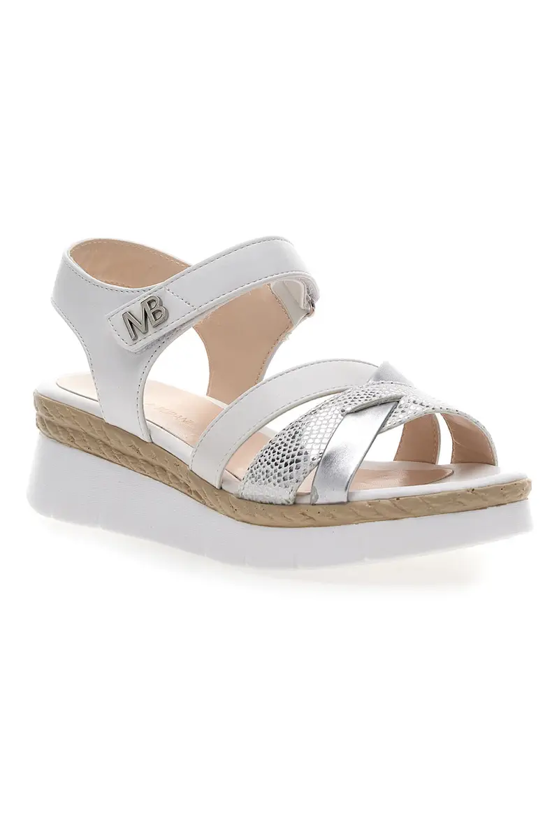 Sandali Bianchi Con Platform Mariella Burani 50632 miniatura 2