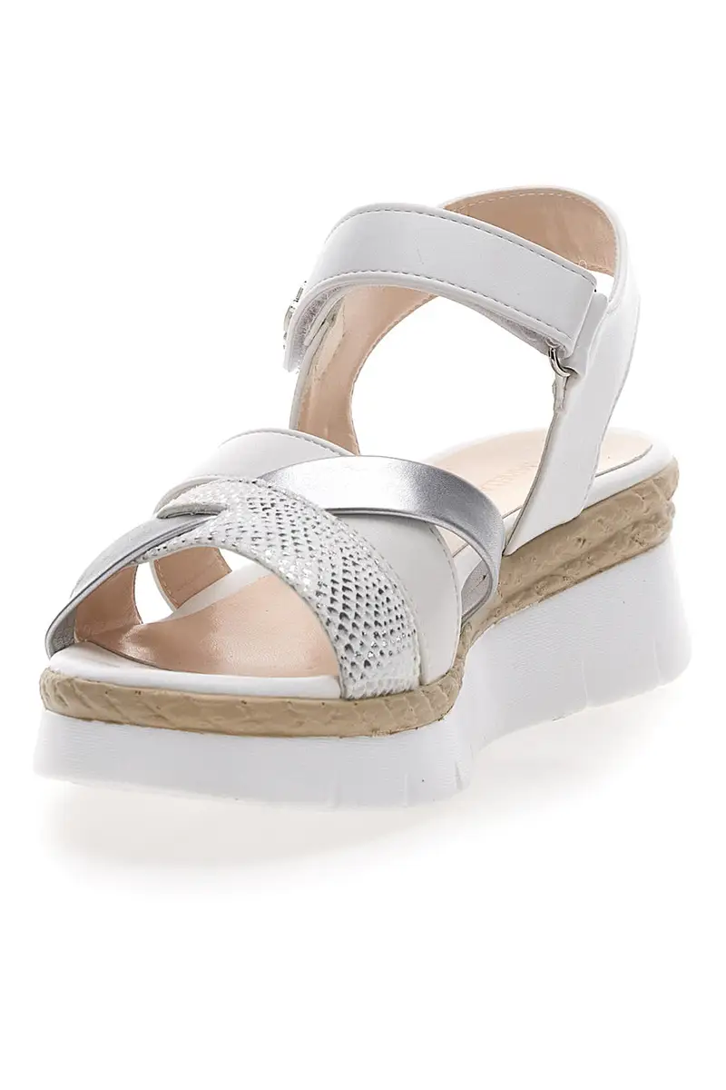 Sandali Bianchi Con Platform Mariella Burani 50632 miniatura 3