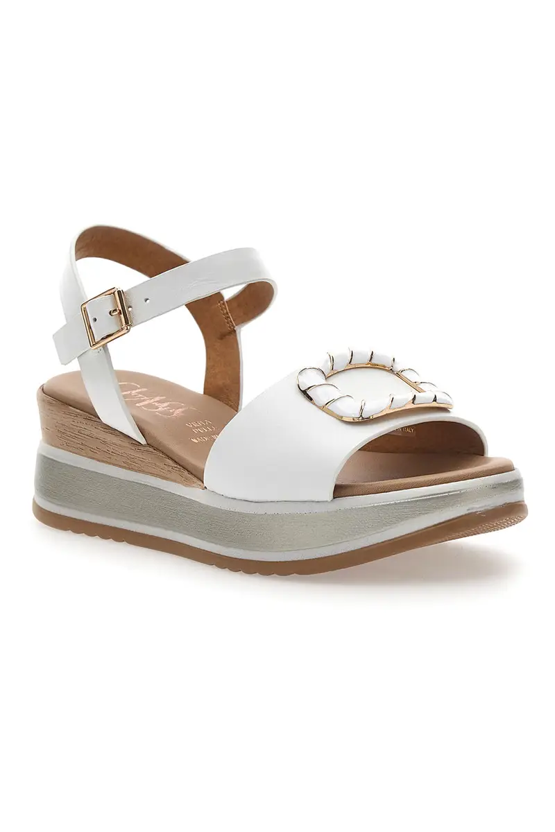 Sandali bianchi con platform Pittarello Class 19236 miniatura 2