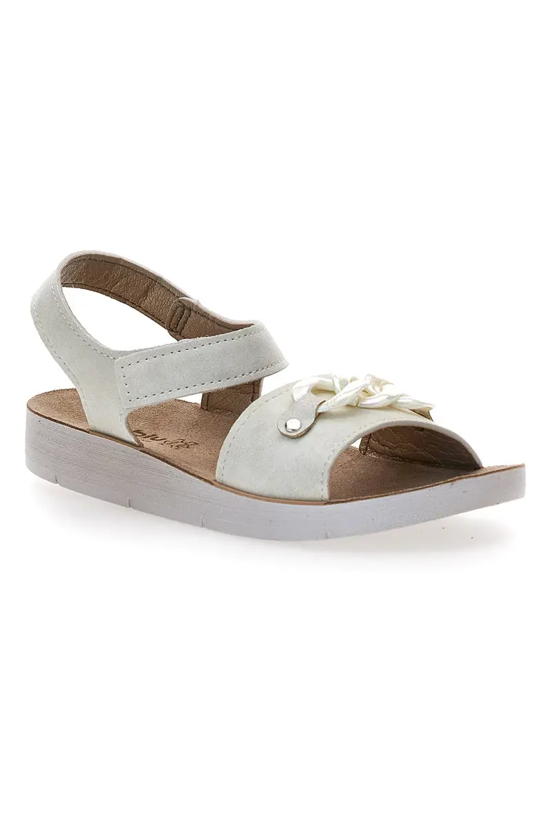 Sandali Bianchi Con Strappo In Velcro Inblu 26 Cj miniatura 2