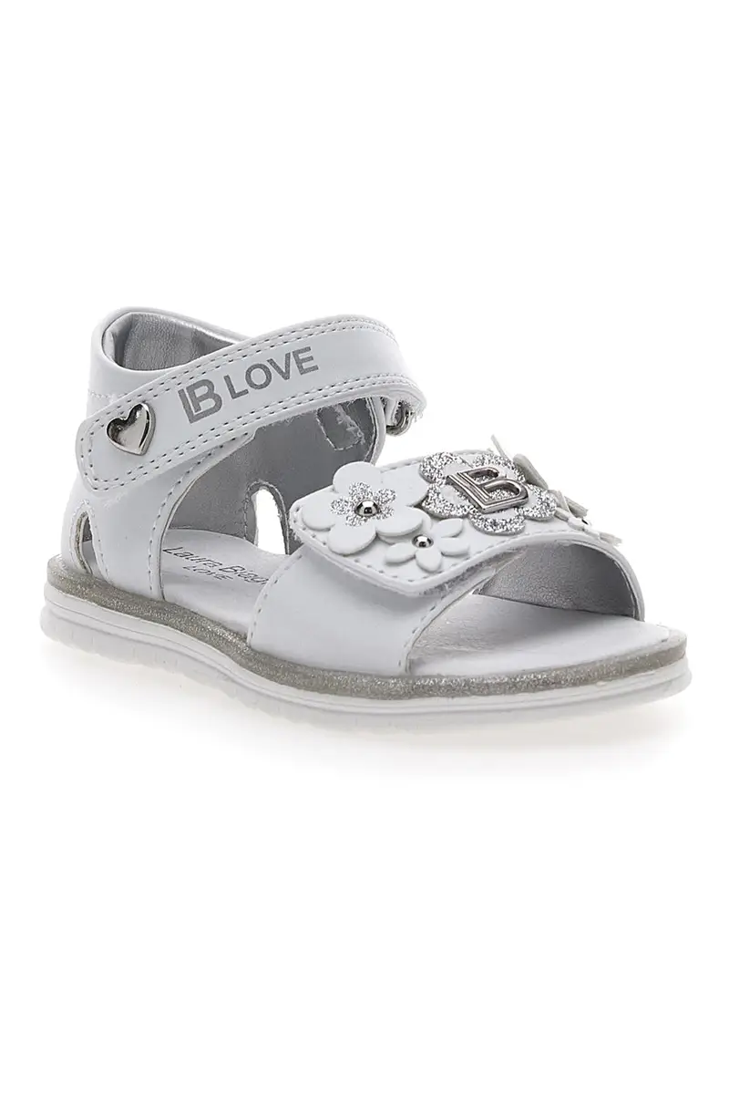 Sandali Bianchi e Argento Laura Biagiotti 9094 miniatura 2