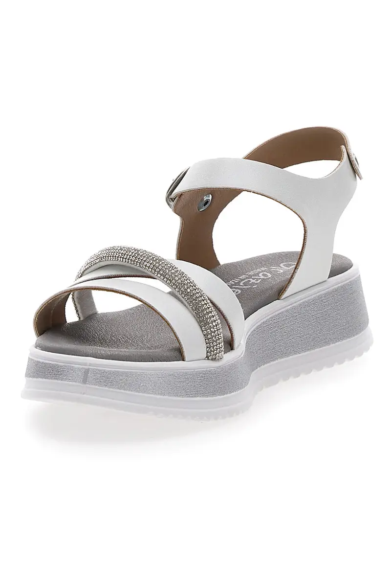 Sandali Bianchi Eleganti da Cerimonia Grazie Girl 11243104 miniatura 3