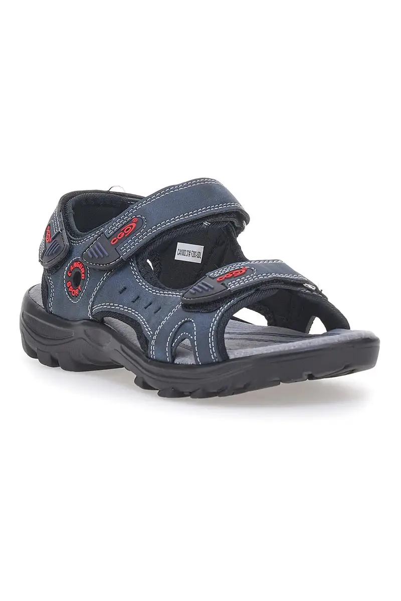 Sandali blu con chiusura a strappo Canguro CA1002 miniatura 2