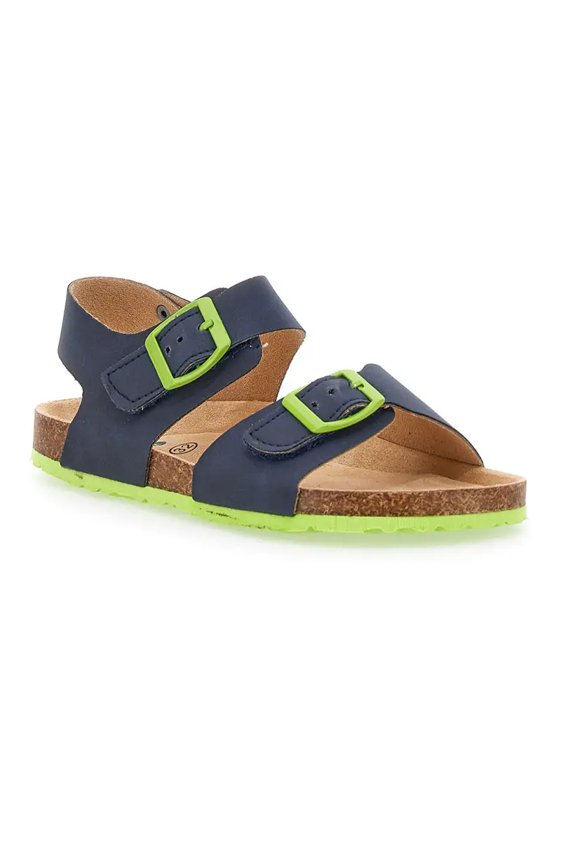 Sandali Blu con Chiusura in Velcro ASSO 16210 miniatura 2