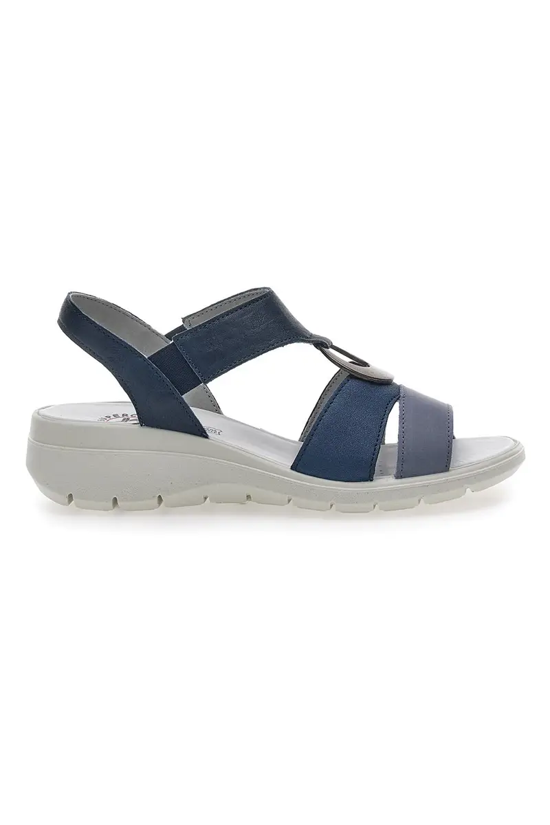 Sandali Blu Con Dettaglio Argento IMac 557380