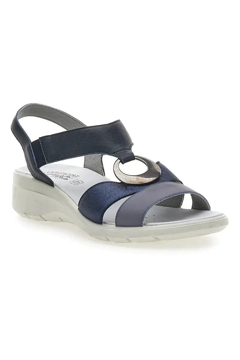 Sandali Blu Con Elastici Laterali Made In Italy Imac 7573505417109 miniatura 2