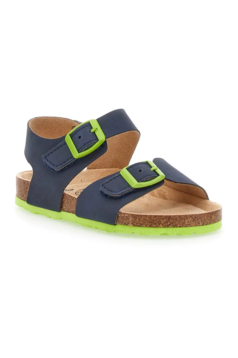 Sandali Blu con Fibbie Asso 16210 miniatura 2