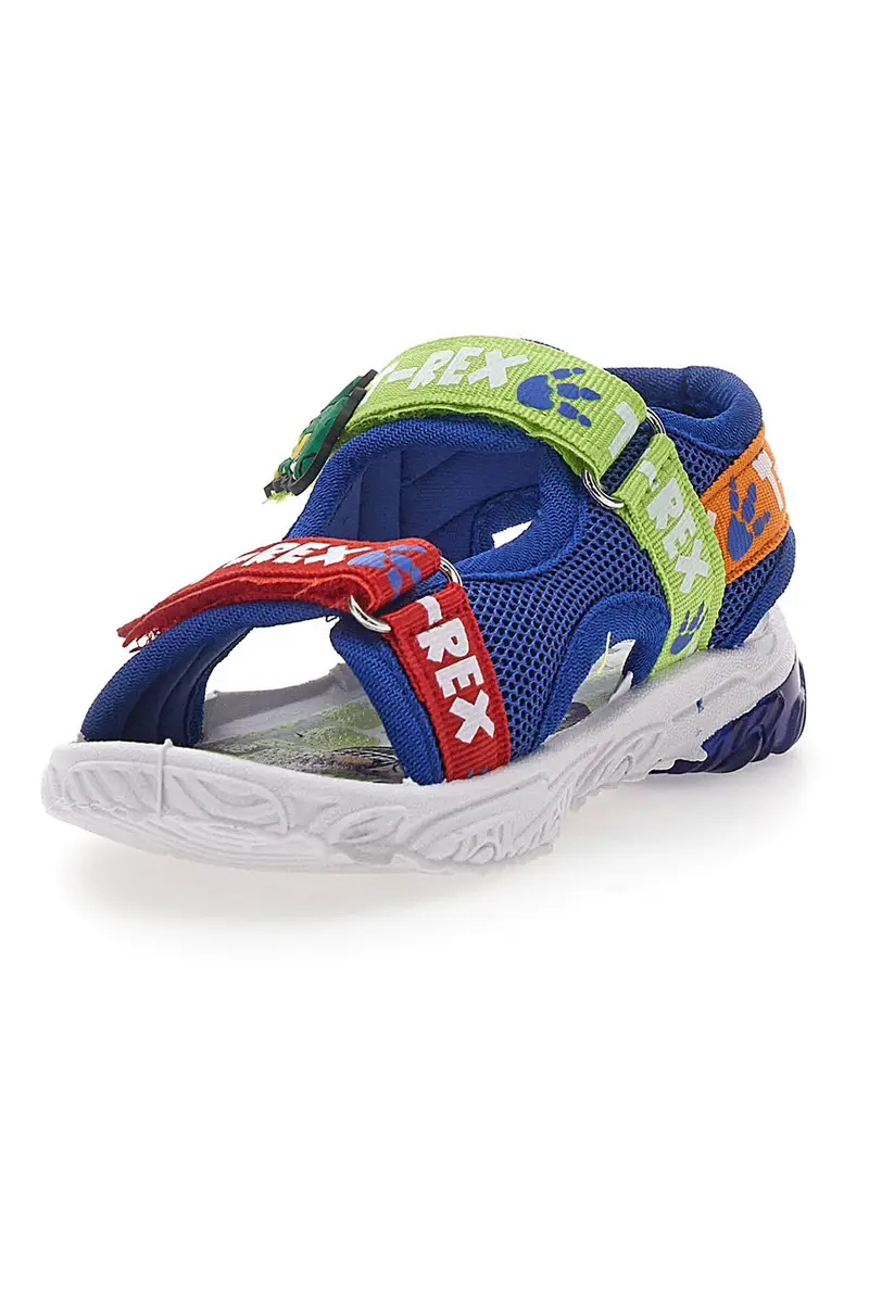 Sandali Blu Con Luci Dinosaur S8020131 miniatura 3