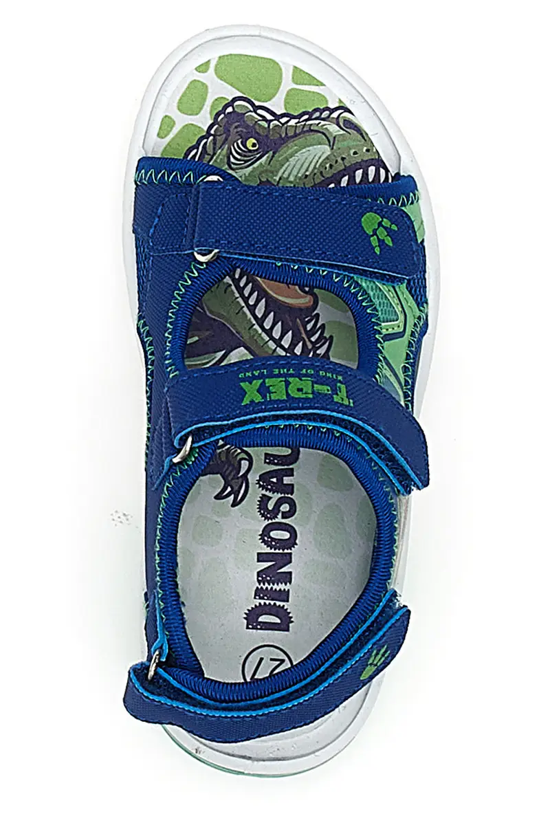 Sandali blu con luci Dinosauro S8020137S miniatura 3