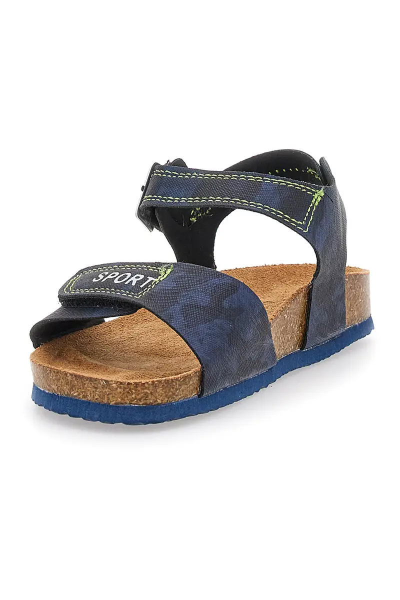 Sandali Blu Con Strappi In Velcro Pitt Kids 14431 miniatura 3