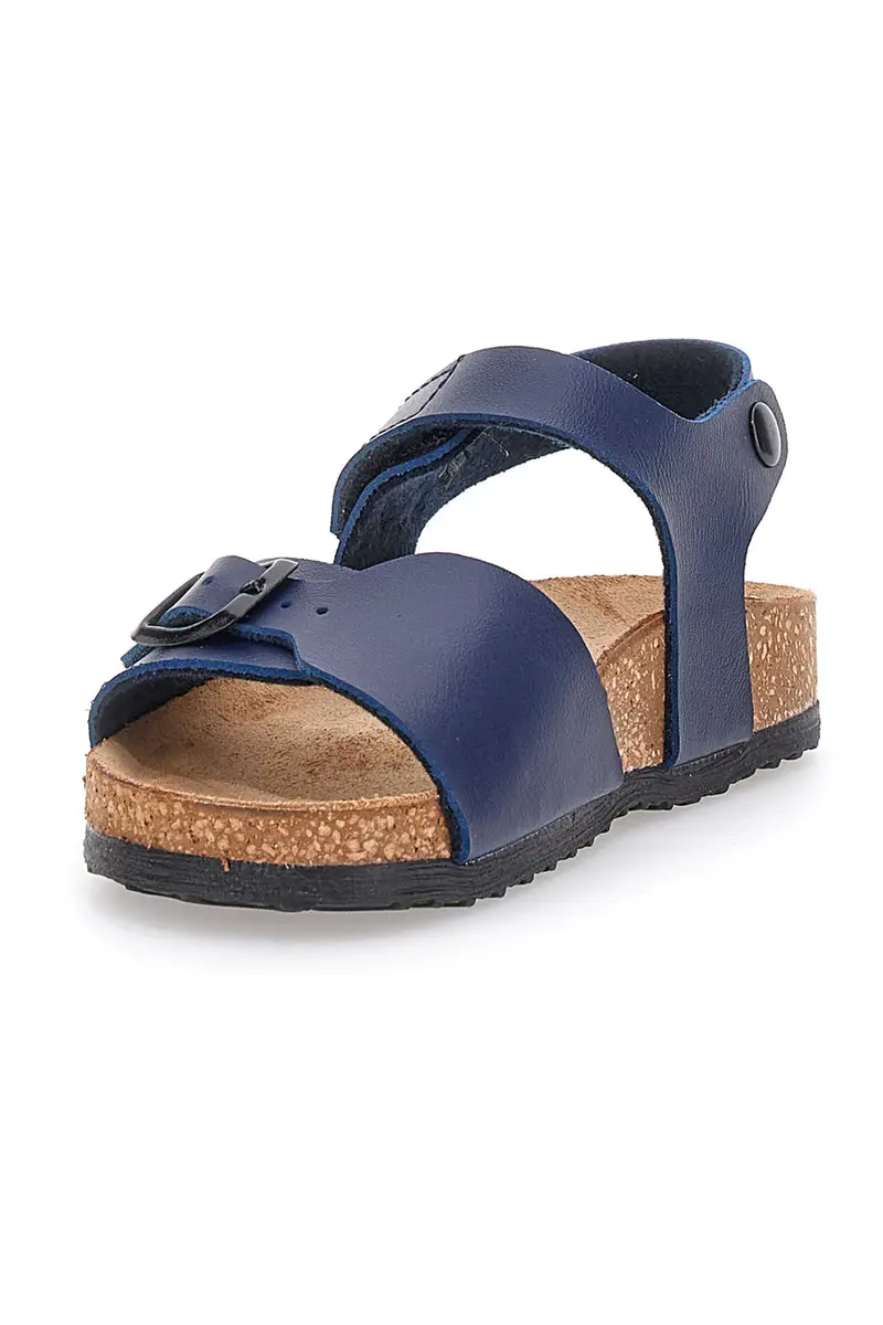 Sandali Blu Con Strappi In Velcro Pittarello Bio 257080 miniatura 3