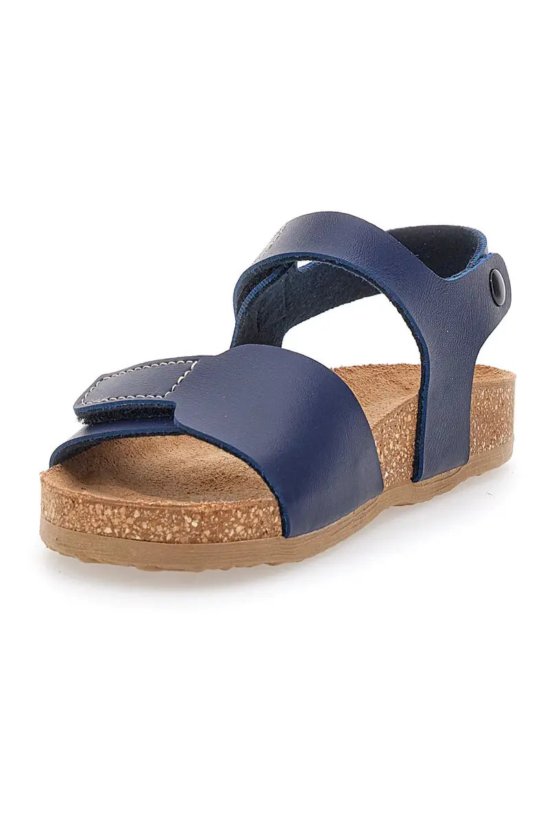 Sandali Blu Con Strappi In Velcro Pittarello Bio 257081 miniatura 3