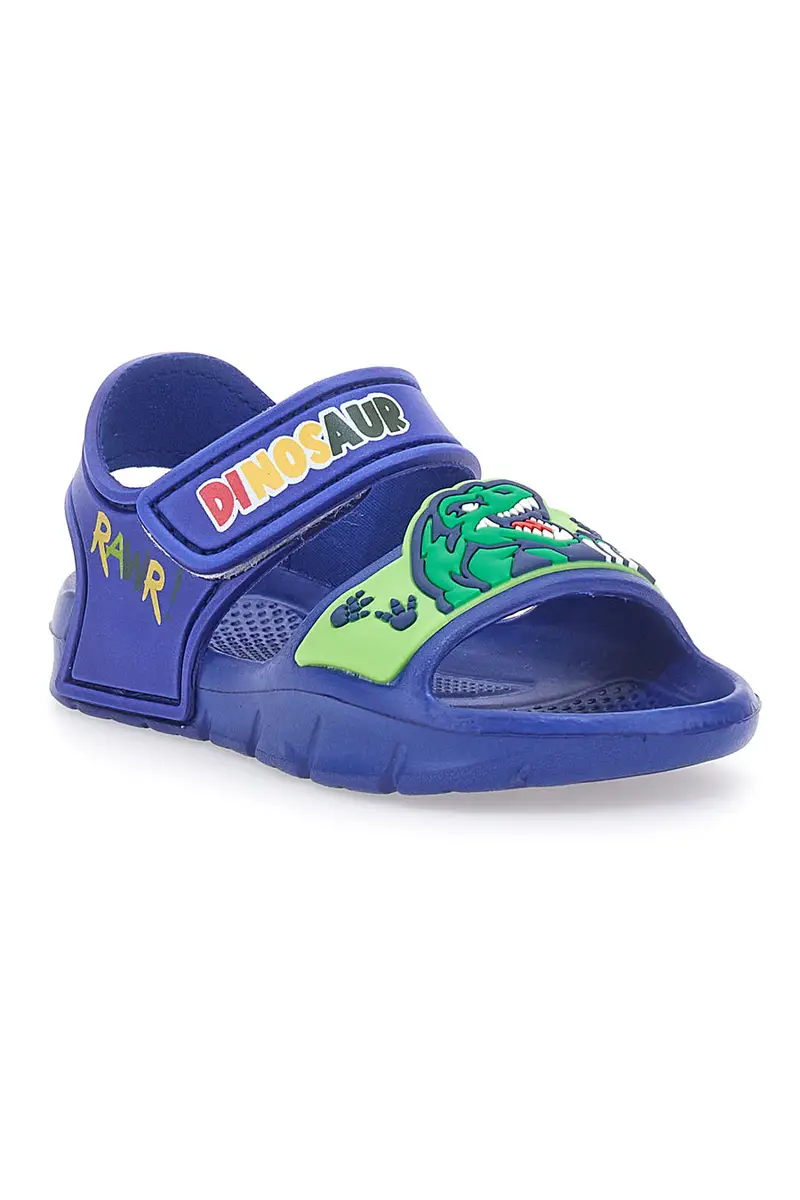 Sandali Blu Con Strappo in Velcro Dinosaur S8020049S miniatura 2