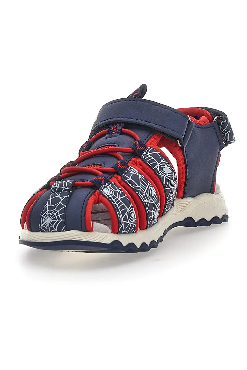 Sandali Blu con Strappo in Velcro Spiderman R1310531 miniatura 3