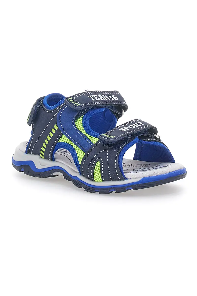 Sandali Blu con Velcro Pitt Kids 143691 miniatura 2