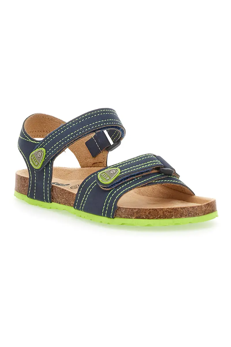 Sandali Blu e Verdi casual da Bimbi Asso 13569 miniatura 2
