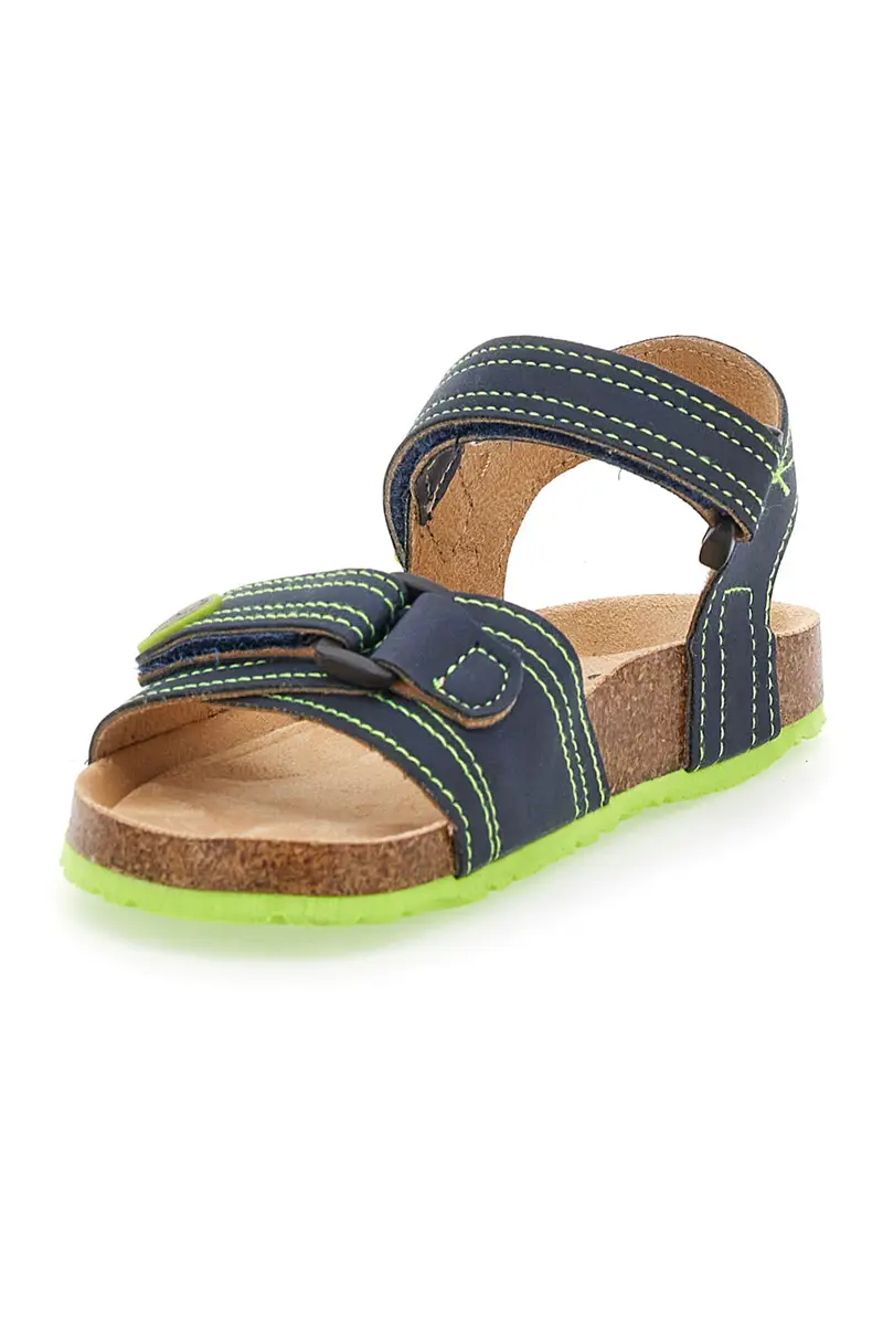 Sandali Blu e Verdi casual da Bimbi Asso 13569 miniatura 3