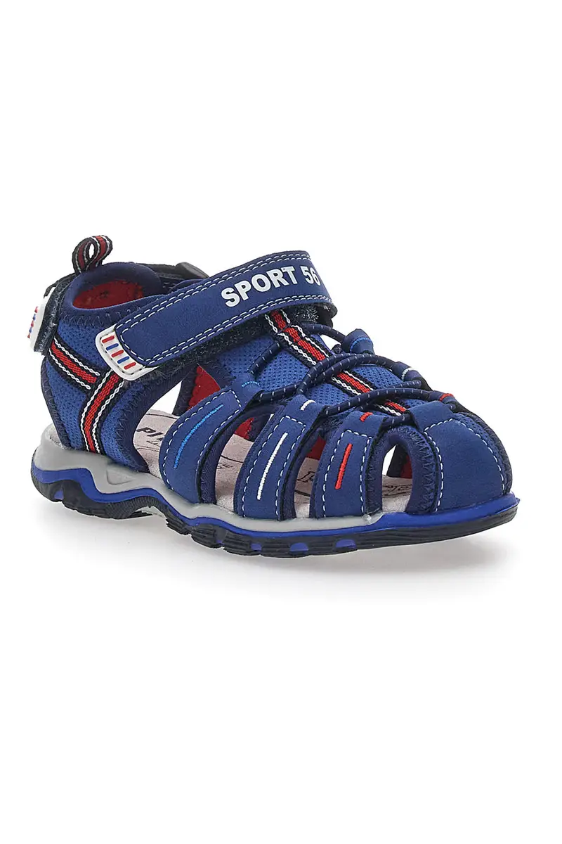 Sandali blu fisherman con Velcro Pitt Kids 14370 miniatura 2