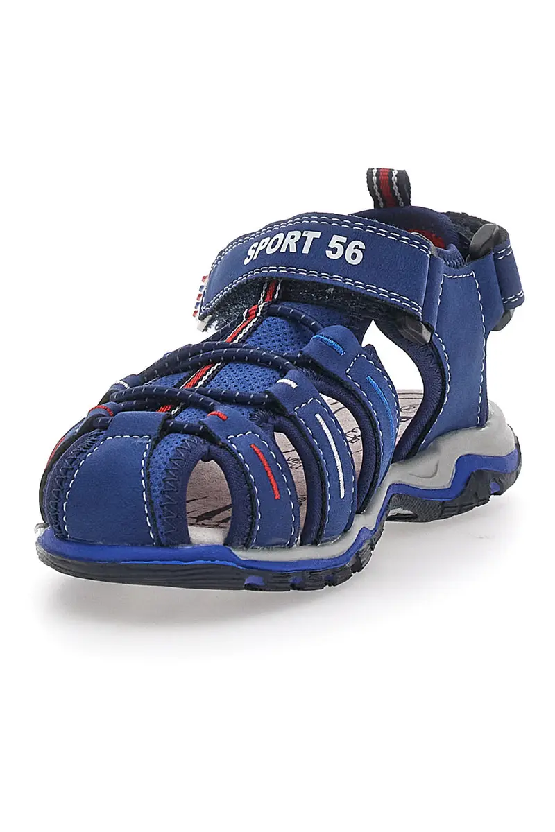 Sandali blu fisherman con Velcro Pitt Kids 14370 miniatura 3