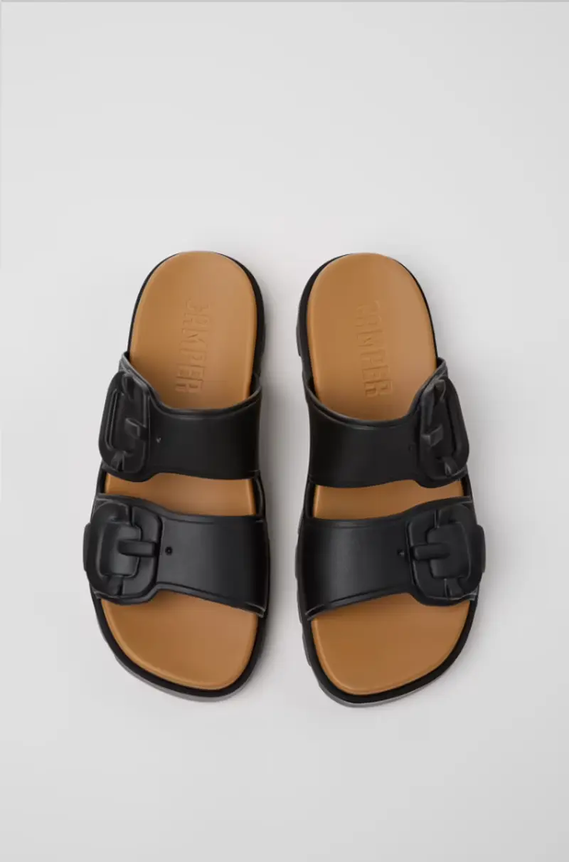 Sandali brutus aperto nero miniatura 3