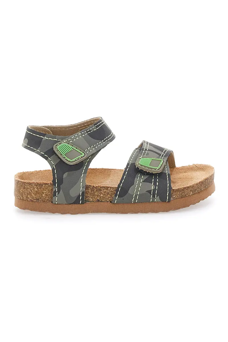 Sandali camouflage verdi con doppia fascia regolabile Pitt Kids 14512
