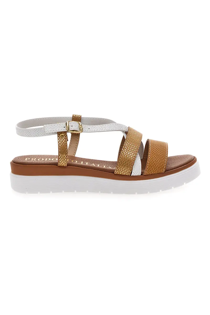 Sandali Cognac Made In Italy Mio Tempo 4827