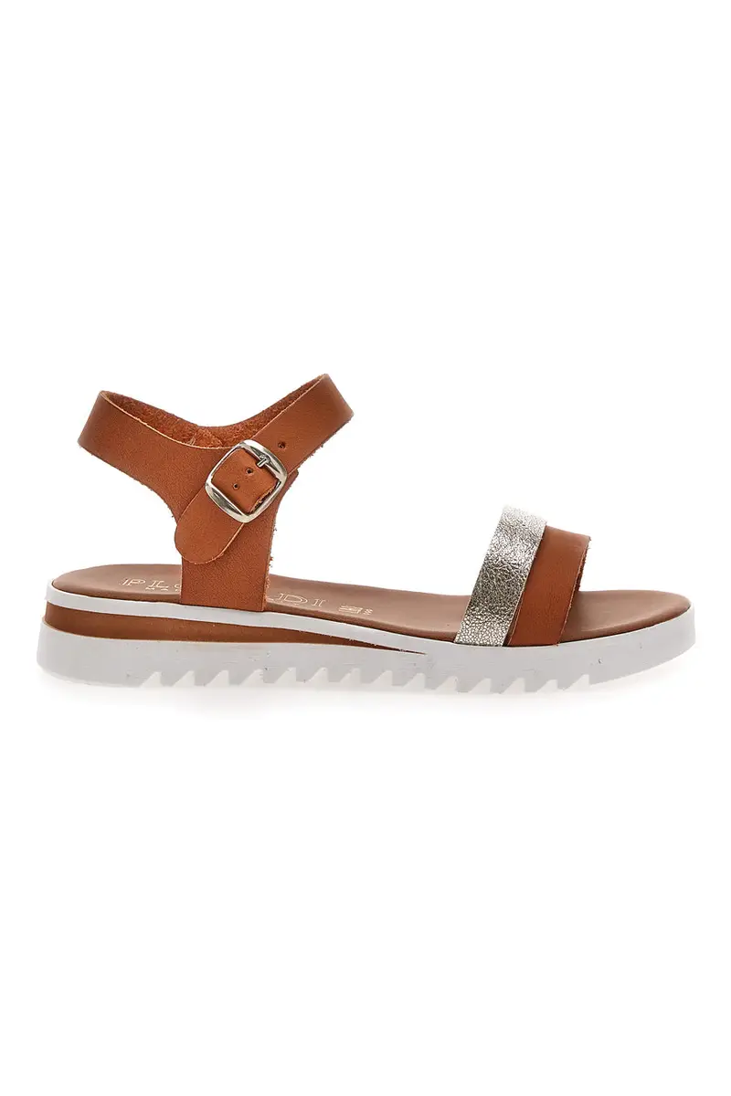 Sandali Cognac Made In Italy Plocadi 001