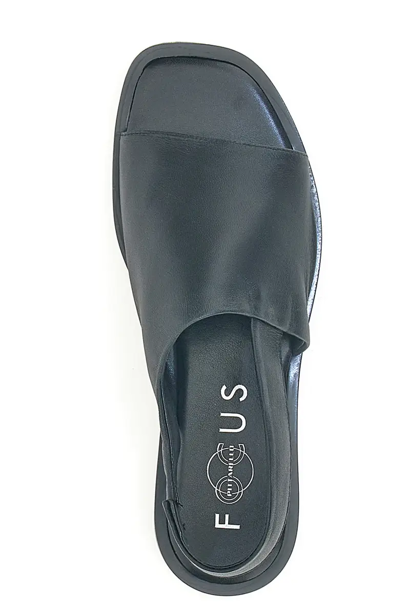 Sandali con Fascia in Pelle Nera e Elastico Posteriore PITTARELLO FOCUS 184987 miniatura 3