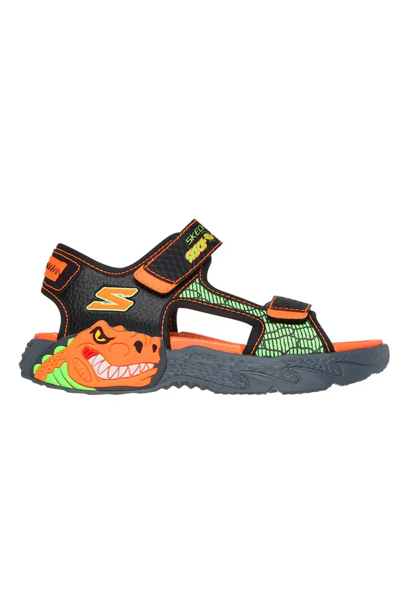 Sandali con Luci Neri e Arancioni Skechers CREATURE-SPLASH