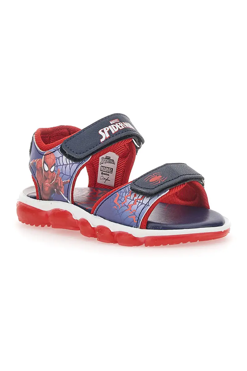 Sandali con Luci Rossi e Blu Spiderman 11301 miniatura 2