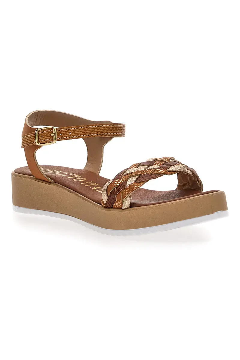 Sandali con Platform Marroni Mio Tempo 4198 miniatura 2