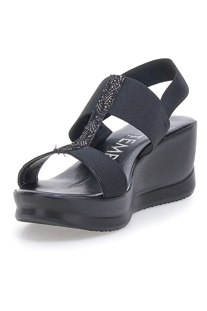 Sandali con Platform Neri da Donna Mio tempo 2210 miniatura 3
