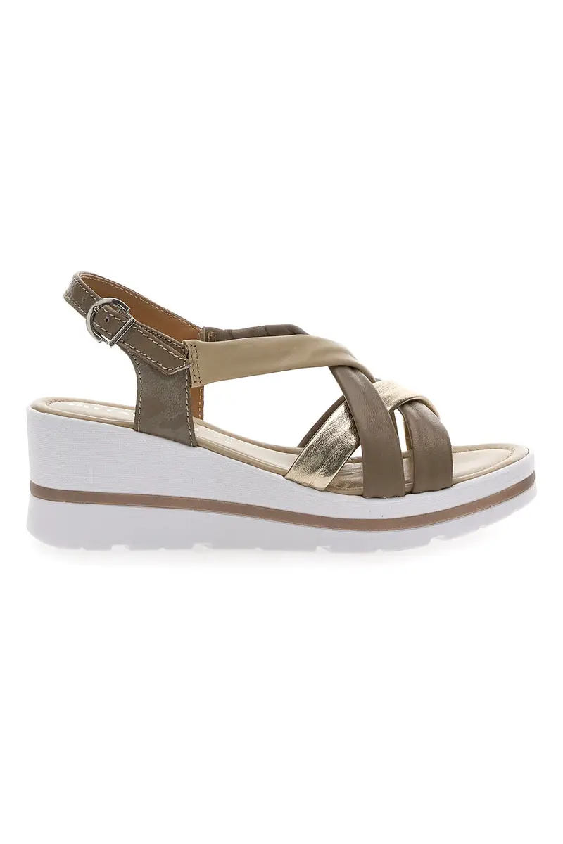 Sandali con Platform Oro Pittarello 191001