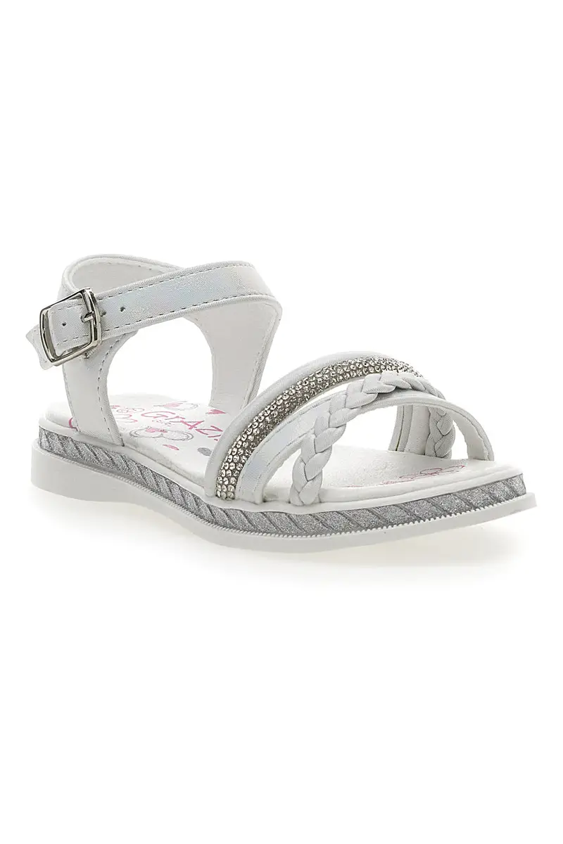 Sandali con Strass Bianchi Grazie Girl 14327 miniatura 2