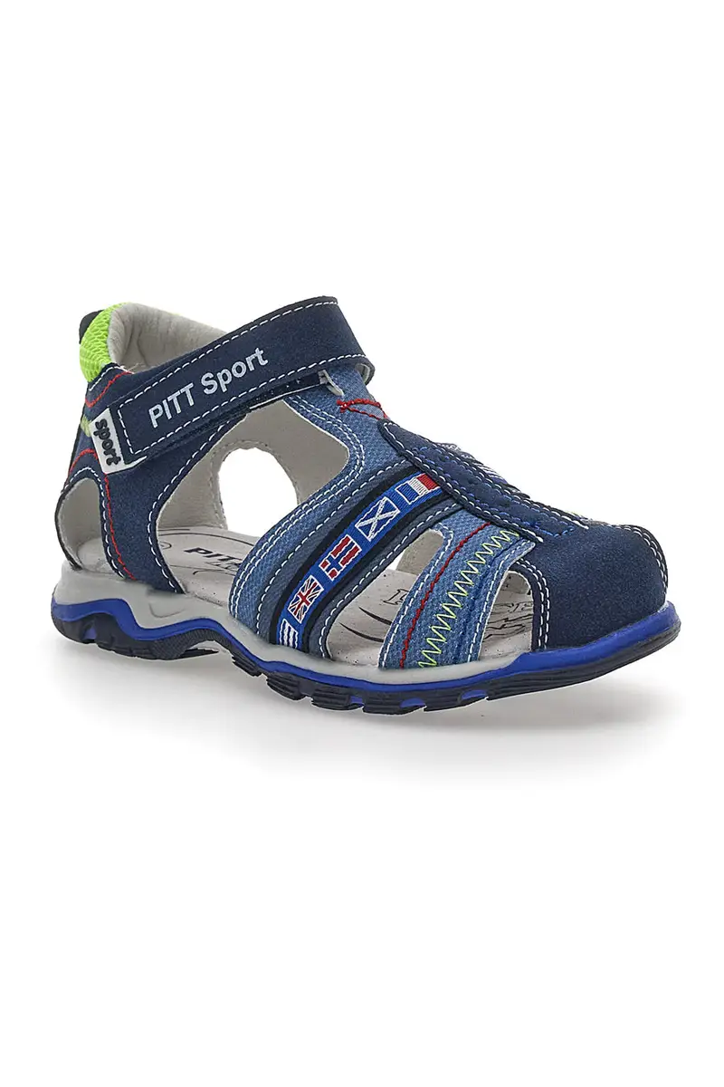 Sandali con Velcro Blu Pitt Kids 14306 miniatura 2