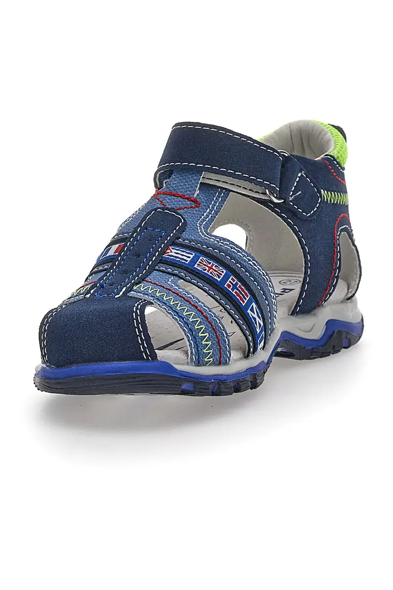 Sandali con Velcro Blu Pitt Kids 14306 miniatura 3