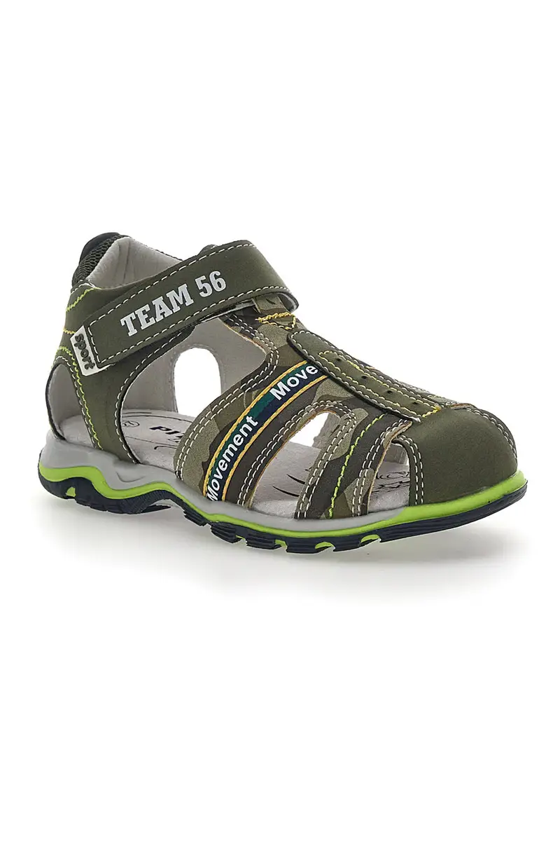 Sandali con Velcro Verde Oliva Pitt Kids 14365 miniatura 2