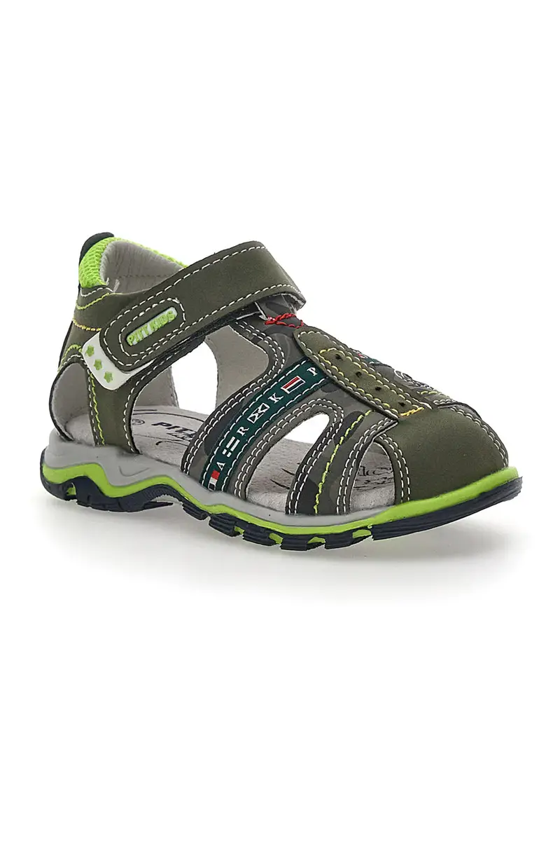 Sandali con Velcro Verde Pitt Kids 14306 miniatura 2