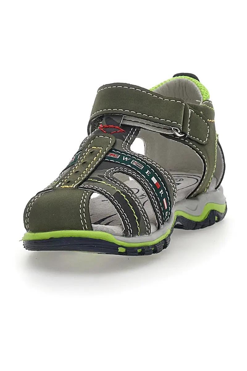 Sandali con Velcro Verde Pitt Kids 14306 miniatura 3